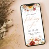 Elektroniczne Save the date (powiadomienie o uroczystości) z motywem pomarańczowych kwiatów - Summer Flowers 